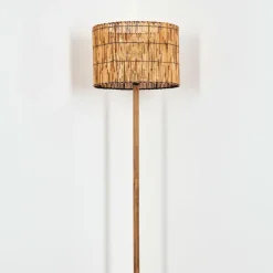 Luminaires Scandinaves-hofstein Cando Lampadaire Écru, Noir, 1 lumière