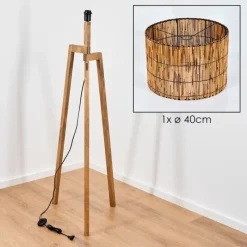 hofstein Cando Lampadaire, Liseuse Écru, 1 lumière