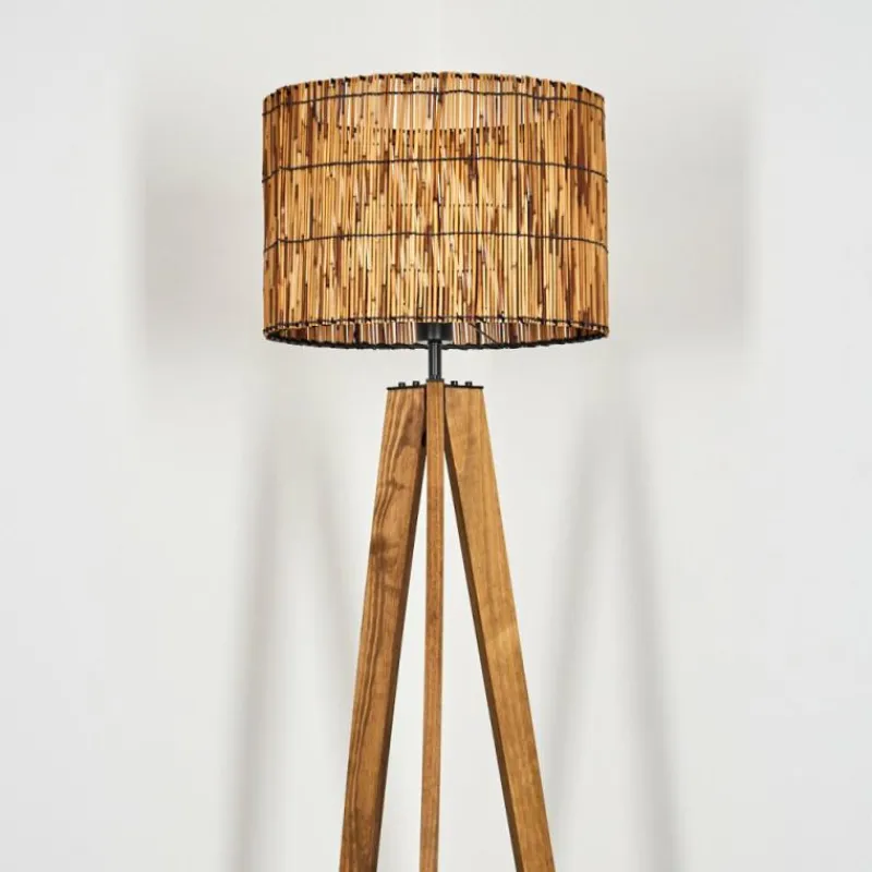 Luminaires Scandinaves-hofstein Cando Lampadaire, Liseuse Écru, Noir, 1 lumière