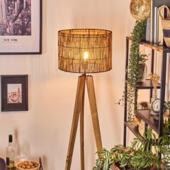 Luminaires Scandinaves-hofstein Cando Lampadaire, Liseuse Écru, Noir, 1 lumière