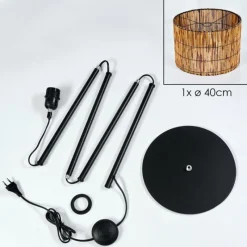 Luminaires Scandinaves-hofstein Cando Lampadaire Noir, 1 lumière