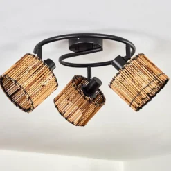 Luminaires Scandinaves-hofstein Cando Plafonnier Noir, 3 lumières