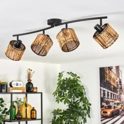 Luminaires Scandinaves-hofstein Cando Plafonnier Noir, 4 lumières
