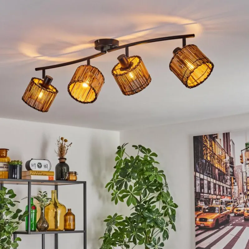 Luminaires Scandinaves-hofstein Cando Plafonnier Noir, 4 lumières