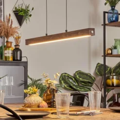 Luminaires Scandinaves-hofstein Carbellino Suspension LED Blanc, 1 lumière