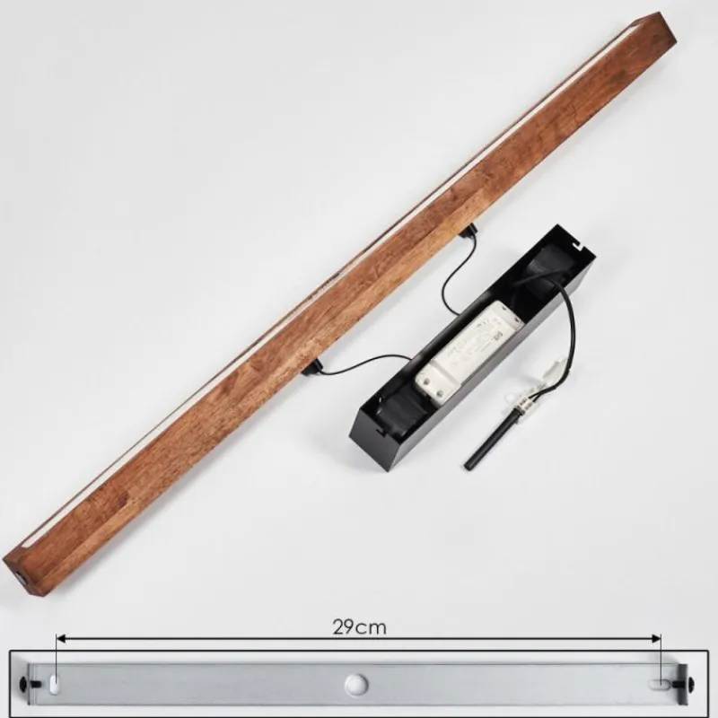 Luminaires Scandinaves-hofstein Carbellino Suspension LED Brun foncé, Noir, 1 lumière