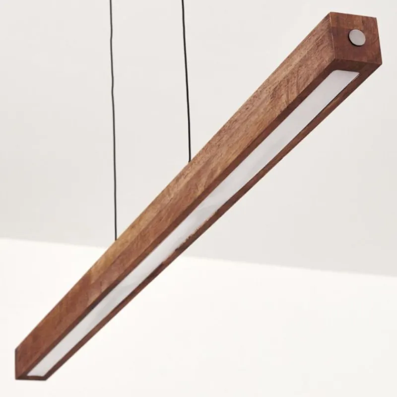 Luminaires Scandinaves-hofstein Carbellino Suspension LED Brun foncé, Noir, 1 lumière
