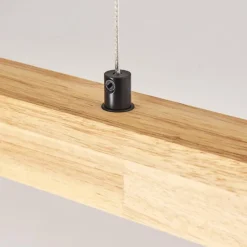 Luminaires Scandinaves-hofstein Carbellino Suspension LED Écru, Noir, 1 lumière