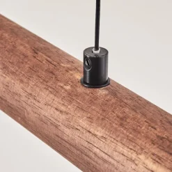 Luminaires Scandinaves-hofstein Carbellino Suspension LED Brun foncé, Noir, 1 lumière