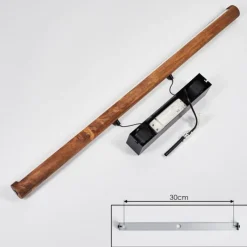 Luminaires Scandinaves-hofstein Carbellino Suspension LED Brun foncé, Noir, 1 lumière