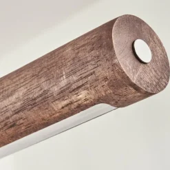 Luminaires Scandinaves-hofstein Carbellino Suspension LED Brun foncé, Noir, 1 lumière