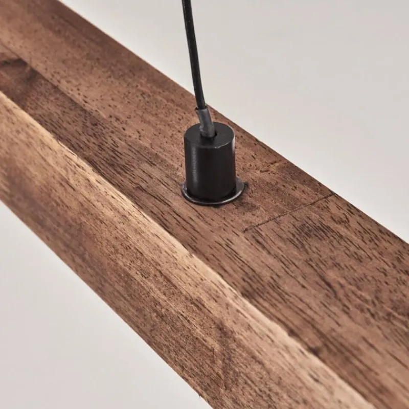 Luminaires Scandinaves-hofstein Carbellino Suspension LED Brun foncé, Noir, 1 lumière
