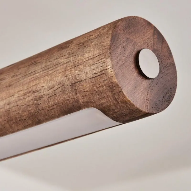 Luminaires Scandinaves-hofstein Carbellino Suspension LED Brun foncé, Noir, 1 lumière