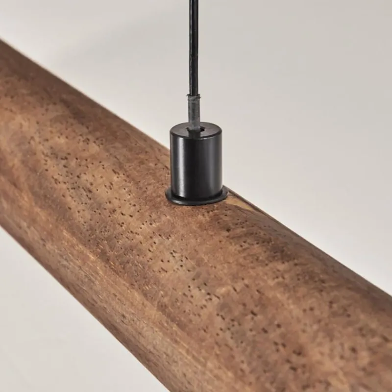 Luminaires Scandinaves-hofstein Carbellino Suspension LED Brun foncé, Noir, 1 lumière