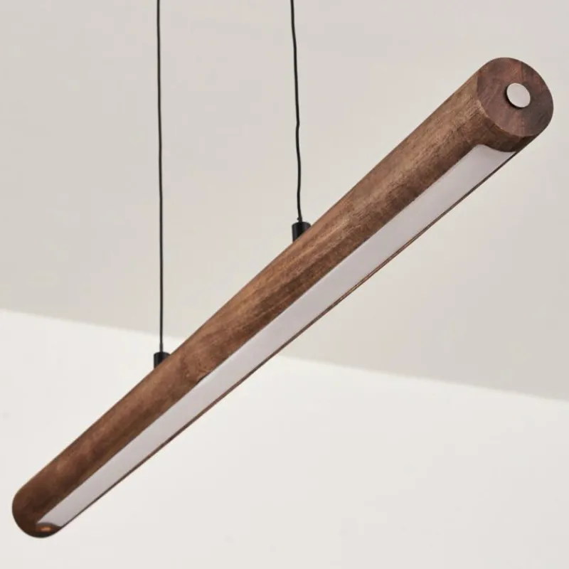 Luminaires Scandinaves-hofstein Carbellino Suspension LED Brun foncé, Noir, 1 lumière