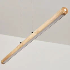 Luminaires Scandinaves-hofstein Carbellino Suspension LED Écru, Noir, 1 lumière