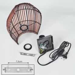 Luminaires Scandinaves-hofstein Cardeira Applique murale Noir, 1 lumière