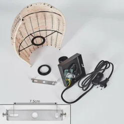 Luminaires Scandinaves-hofstein Cardeira Applique murale Noir, 1 lumière