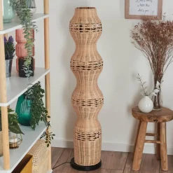 hofstein Cardeira Lampadaire Noir, 4 lumières