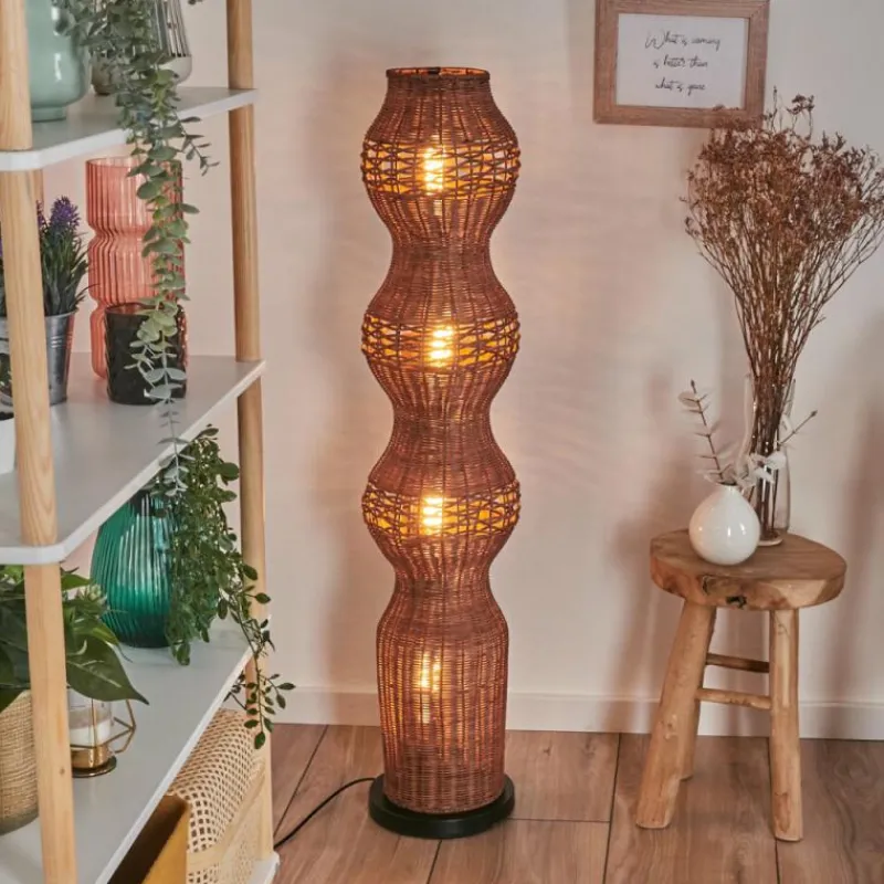 Luminaires Scandinaves-hofstein Cardeira Lampadaire Noir, 4 lumières