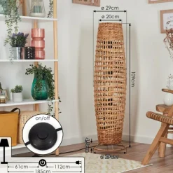 Luminaires Scandinaves-hofstein Cardeira Lampadaire Noir, 4 lumières