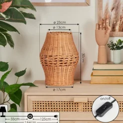 hofstein Cardeira Lampe de bureau, Lampe à poser, Liseuse Noir, 1 lumière