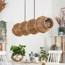 Luminaires Scandinaves-hofstein Cardeira Suspension, Suspension Noir, 4 lumières