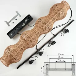 Luminaires Scandinaves-hofstein Cardeira Suspension, Suspension Noir, 4 lumières