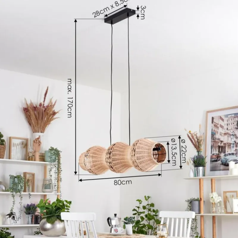 Luminaires Scandinaves-hofstein Cardeira Suspension, Suspension Noir, 3 lumières