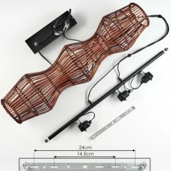 hofstein Cardeira Suspension, Suspension Noir, 3 lumières