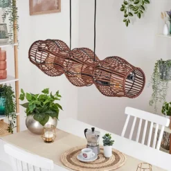 hofstein Cardeira Suspension, Suspension Noir, 3 lumières