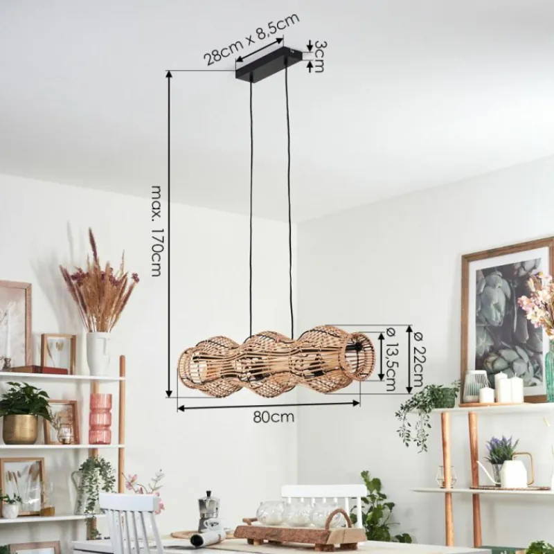 Luminaires Scandinaves-hofstein Cardeira Suspension, Suspension Noir, 4 lumières