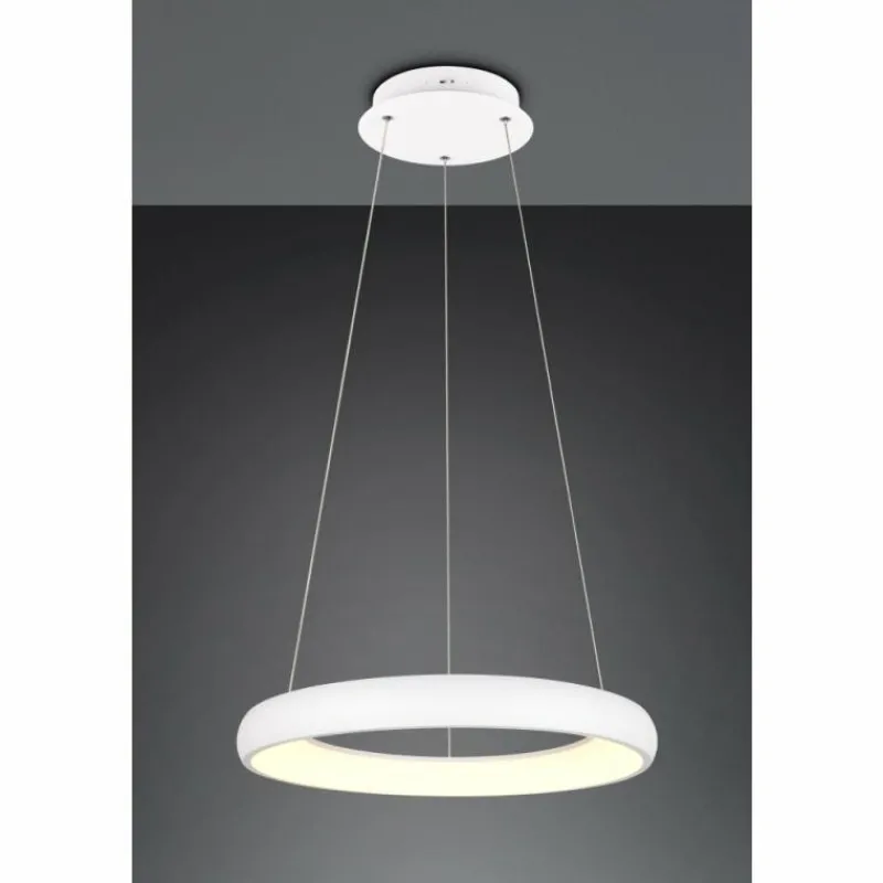 Luminaires Trio Cardona Suspension LED Blanc, 1 lumière* Éclairage Led