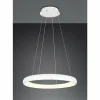 Luminaires Trio Cardona Suspension LED Blanc, 1 lumière* Éclairage Led