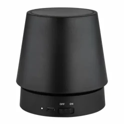 Luminaires Globo Lighting Carlos Lampe à poser LED Chrome, Noir, 1 lumière* Lampes À Poser