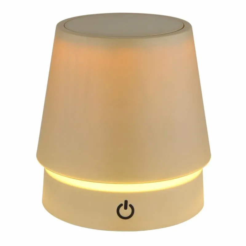 Luminaires Globo Lighting Carlos Lampe à poser LED Chrome, Sable, 1 lumière* Éclairage Led