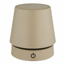 Luminaires Globo Lighting Carlos Lampe à poser LED Chrome, Sable, 1 lumière* Éclairage Led