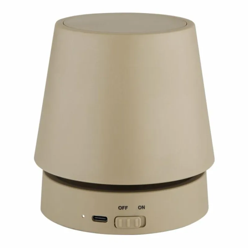 Luminaires Globo Lighting Carlos Lampe à poser LED Chrome, Sable, 1 lumière* Éclairage Led