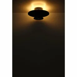 Lampes En Tissu-Luminaires Globo Lighting Carter Plafonnier LED Noir, 1 lumière