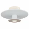 Lampes En Tissu-Luminaires Globo Lighting Carter Plafonnier LED Blanc, 1 lumière