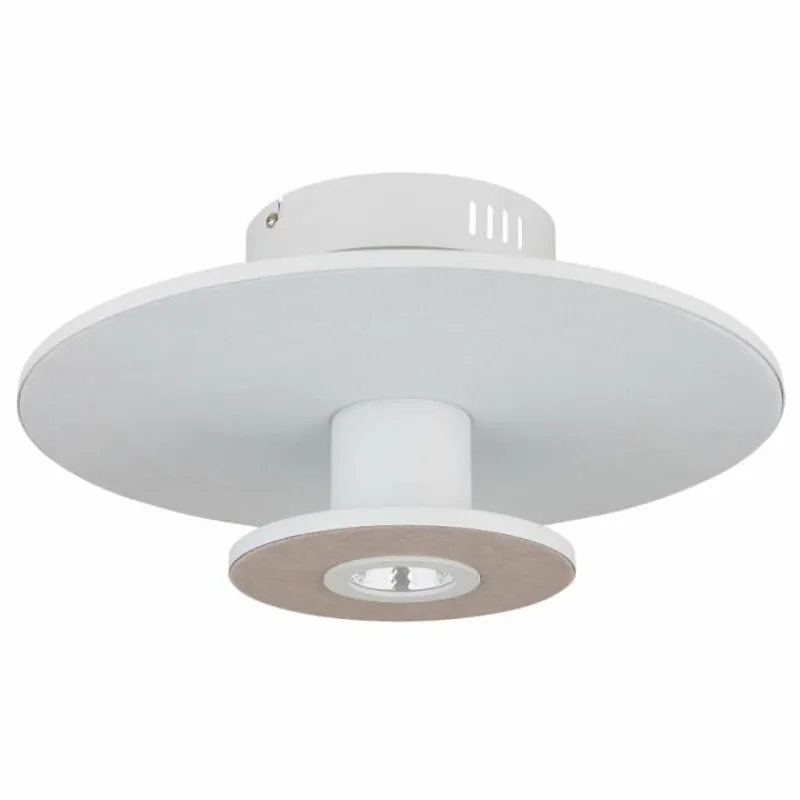 Lampes En Tissu-Luminaires Globo Lighting Carter Plafonnier LED Blanc, 1 lumière