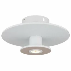 Lampes En Tissu-Luminaires Globo Lighting Carter Plafonnier LED Blanc, 1 lumière