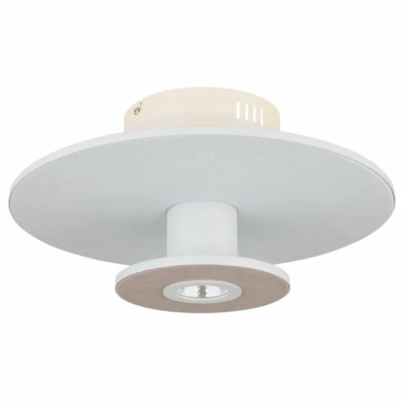 Lampes En Tissu-Luminaires Globo Lighting Carter Plafonnier LED Blanc, 1 lumière