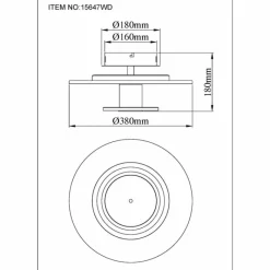 Lampes En Tissu-Luminaires Globo Lighting Carter Plafonnier LED Blanc, 1 lumière