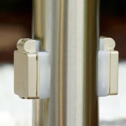 hofstein Caserta Borne lumineuse, Lampadaire, Eclairage de chemin Acier inoxydable, 1 lumière