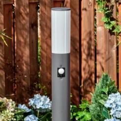 hofstein Caserta Eclairage de chemin Anthracite, 1 lumière, Détecteur de mouvement