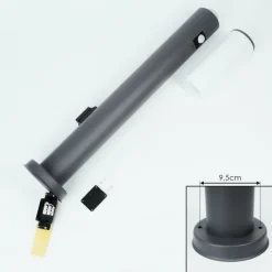 hofstein Caserta Lampe à prise électrique, Eclairage de chemin Anthracite, 1 lumière, Détecteur de mouvement