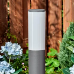 hofstein Caserta Lampe à prise électrique, Eclairage de chemin Anthracite, 1 lumière