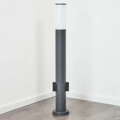 hofstein Caserta Lampe à prise électrique, Eclairage de chemin Anthracite, 1 lumière