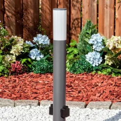 hofstein Caserta Lampe à prise électrique, Eclairage de chemin Anthracite, 1 lumière